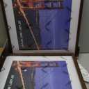 Yaetm 20x20 Picture Frame Brown Set of 3, Wood Grain Square Frames Display 16x16 with Mat or 20 x 20 without Mat, Gallery Wall 20x20 Frame for Wall Mounting (3 Pack, Brown)