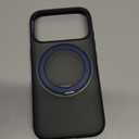 TORRAS 360 Magnetic Stand for iPhone 17 Pro Case, Ostand 3.0 [Fit for MagSafe][4X Mil-Grade Shockproof] Rotatable Kickstand Protective Cover, Camera Control Button, Translucent Deep Blue, O3 Fitness