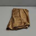 Zeagoo Womens Satin Skirt Thin High Waist Midi Skirt Flowy Silk Casual Skirts Mermaid Hem (Small, Caramel)