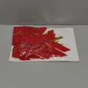 48 Pcs Red Velvet Bows for Christmas Tree, Red Bow Velvet Christmas Tree Bows Ornaments for Gift Wrapping Door Vintage Garland Wreath,Rustic Holiday Decor 1" Wide,3.5 x 3.5 Inch