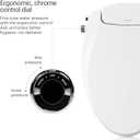 Brondell Bidet Toilet Seat Non-Electric Swash Ecoseat, Fits Elongated Toilets, White - Dual Nozzle System, Ambient Water Temperature - Bidet with Easy Installation