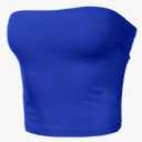 Women's Strapless TubeTop. Color Royal Blue, Size XS