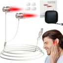 Red Light Therapy for Nose & Ears - Canal Silicone Cover and Nasal Silicone Sleeve 2 in 1, with a Packge Box（White)