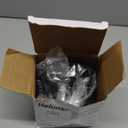 Helunsi Industrial Table Lamp Base, E26 E27 Lamp Base Without Shade, Mini Short Desk Lamp Exposed Bulb Base, Simple Metal Edison Light Bulb Stand, with 5.8ft Cord Switch Plug Bulb Base Holder (Black)