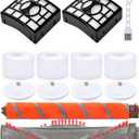 Leadaybetter UV810 Roller Brush Filter Replacement for Shark DuoClean NV800 NV800W NV801 NV801Q NV803 Powered Lift Away Speed Upright Vacuum, Compare to Part # 1147FT800 & 1148FT800 & XHF680 & XFF680