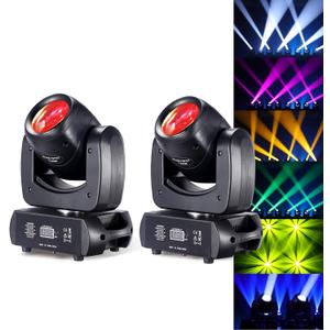 120W LED Moving Head Dj Light Roto Prism Beam Stage Lights 2 Pack, 8 GOBOs 8 Colors DMX 512 12CH Sound for Disco Party Stage Lighting (2)