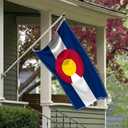 Colorado Flag 3x5 Outdoor - Embroidered Design Heavy Duty Polyester CO Flag with Sewn Stripes, Brass Grommets