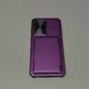 ATATOO for Samsung Galaxy S24+ Plus Case Wallet, Built-in Card Holder(Store 4-5 Cards) & Slide Camera Cover, Military Grade Protection, Rugged Silicone Case for Galaxy S24+ Plus 6.7", Dark Purple