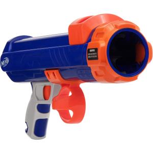 Nerf Dog Tennis Ball Blaster Dog Toy Blue/Orange, 16 Inch Compact Blaster with 1 Ball