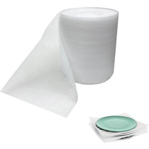 Foam Wrap Roll 10 Inch Wide x 50 FT Length Packing Foam Roll for Moving Supplies and Protection for Fragile, Cushioning Foam Packing Sheets for Wrapping Dish Packing Material