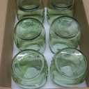 Amzcku 32 oz green Mason Jars with Lids, 6 Pack Wide Mouth Quart Canning Jar, Safe For Storage, Canning, Pickling, Preserving, Fermenting, DIY Crafts & Decor