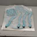 KAILI Outdoor Cast Aluminum Side Table Patio Side Table Backyard, Pool, Indoor, Easy Maintenance and Weather Resistant Coffee Table Porch Table Bistro Table (18.5round-Light Blue)