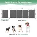 RANTILA 4 Panel Indoor Foldable Dog Fence Freestanding Dog Gate for Stairs, Hallways, or Doorways for Small Dogs- 68 X 24 Inch, Grey, Need Assembly