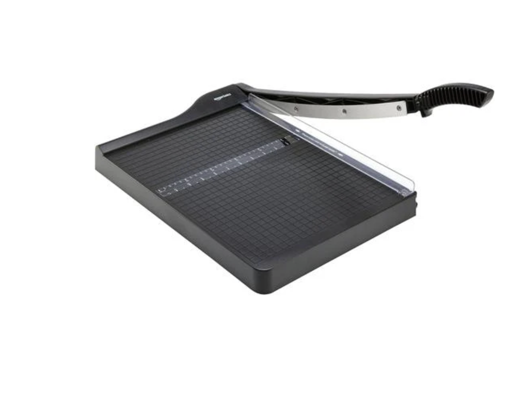Amazon Basics Guillotine Paper Cutter with Blade Lock, Heavy-Duty, 15", 10-Sheet