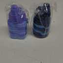 2PCS Blue & Purple Collapsible Water Bottles for Adults, Boys, Students, Kids, Foldable Water Bottles for Travel Camping Hiking, Portable Sports Water Bottles