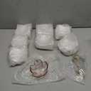 Set of 8 Pink Cherry Blossom Glass Bowls with Flower Spoons, Sakura Sauce Dishes Seasoning Little Bowl Japanese Flower Crystal Glass Appetizer Plates for Dipping Ice Cream(Gold Rim)