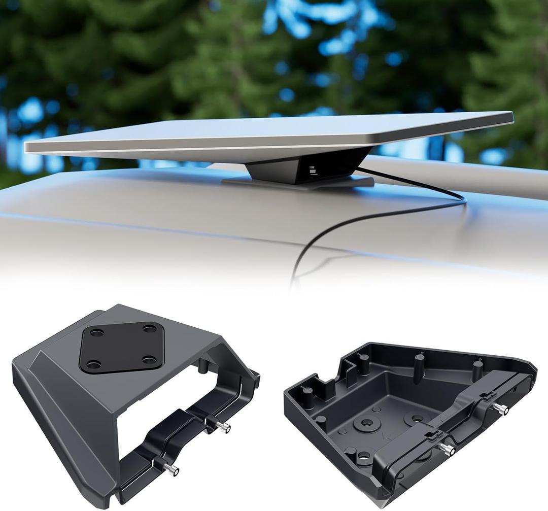 Starlink Gen 3 Mount, Starlink Standard Mounts Mobility Heavy Duty, Anti Theft Flat Mount for Gen 3/V3/REV.4 Satellite Dish, Starlink Kit Accessories for Roof, Car, RV, Boat, Aluminum Alloy
