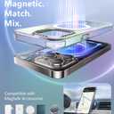 Magnetic Iridescent Clear Case for iPhone 14 Pro [Compatible with MagSafe] [Military Grade Protection] Shockproof Phone Cases for Women Men Slim Thin Cover- Iridescent Design