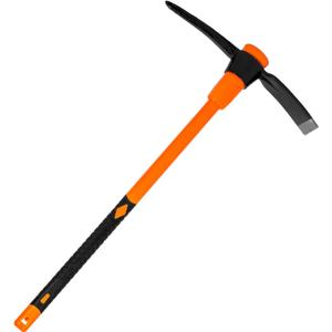 VNIMTI PICK AXE FOR DIGGING, HEAVY DUTY PIVKAXE WITH SHOCK ABSORBING HANDLE,32INCH