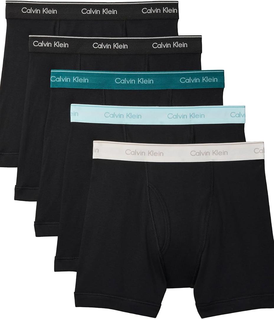 Calvin Klein Men's Underwear Cotton Classics 5-pack Boxer Brief, Size Large