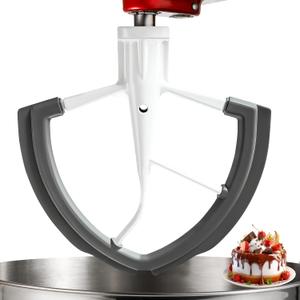 Flex Edge Beater for KitchenAid 6 Quart Bowl-Lift Mixers - Auto-Scrape Silicone Scraper Paddle Flexible Silicone Edges Bowl Scraper for Kitchen Aid Accessories and Attachmentsd  Dishwasher-Safe