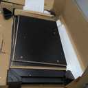 DEVAISE 3 Drawer Mobile File Cabinet, Wood Lateral Filing Cabinet, Printer Stand with Open Shelves for Home Office, Greige