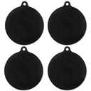 4 Pack Non Slip Electric Burner Induction Stove Protector Reusable Silicone Mat High Temperature Heat Pad for Pots and Pans Induction Cooktop Scratch Protector (Circular)