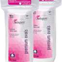 Swisspers Premium 100 Percent Cotton Ovals, Reclosable Bags, 50 Count Bags, 2 Pack (100 Count Total)