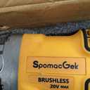 Cordless Angle Grinder Compatible with Dewalt 20V Max Battery(NO Battery) Brushless 4-1/2" Angle Grinder for Cutting, Griding, Polishing(10000RPM) (NO Wheels) (Yellow and Black)