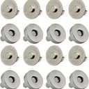 20 Set Magnetic Snaps, Purse Magnetic Bag Fastener Clasp Replacement Kit for Sewing, DIY Craft, Purses, Bags, Clothes, Leather (Silver 18MM)