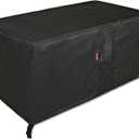 SheeChung Rectangular Fire Pit Cover-Fits 44-48 Inch Fire Table-Outdoor Waterproof Anti-UV 600D Heavy Duty Cover for Patio Furniture Gas Fire Pit,Patio Deck Box Protector/Storage Cover(48"x28"x25")
