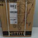 HITTITE Pet Stroller with Weatherproof Cover, All-Terrain 4-Wheel Cat & Dog Stroller with Adjustable Canopy, Foldable Dog Strollers with Storage Basket for Small to Medium Dogs Up to 55 lbs.