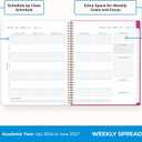 Blue Sky 2026-2027 Weekly and Monthly Academic Year Student Planner Calendar, July 2026 - June 2027, 8.5" x 11", Flexible Cover, Wirebound, Laminated Tabs, Star Confetti Bright