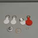 Air Tracker Tags-4 Pack, Item Finders Works with Apple Find My(iOS Only), Air Tracker Tags with 4 Case, Bluetooth Tracker Keys Finder and Item Locator & GPS Trackers for Kids/Pets/Dog/Luggage/Wallet (White)