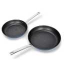 Kitchen Academy Induction Non Stick Frying Pans Set  9.5Inch & 11Inch, Healthy Plasma Titanium Nonstick Skillet Set Suitable for All Stove, PFAS-Free, Oven Safe up to 550℉