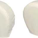 Explore Land Tire Covers 2 Pack - Tough Tire Wheel Protector for Truck, SUV, Trailer, Camper, RV - Universal Fits Tire Diameters 26-28.75 inches, White