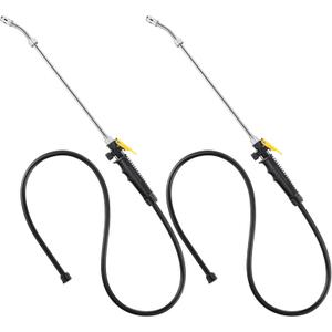 2 Packs Replacement Sprayer Wands with Hoses Compatible with Ryobi, 24 Inch Spray Part with Adjustable Nozzle, Trigger Wand, Hose, Adjustable Universal Spray Wands Match 3/8'' Hose