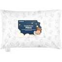 Toddler Pillow with Pillowcase - 13x18 My Little Dreamy Kids Travel Bed Pillows for Sleeping, Organic Cotton Small Pillowcase, Soft & Breathable, Machine Washable, Toddlers 2-5 years old (ABC Land)
