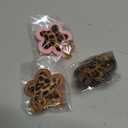 3 x Leopard Print Bag Charms for Women, Cute Leather Keychain Bag Accessories for Handbags Totes & Backpacks, (Mix Colors)