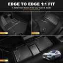 Floor Mats and Cargo Liner Compatible with 2020-2026 Mercedes Benz GLE 350 GLE 450 AMG GLE 53/43 / 63 S (5 Seats, Not for Coupe) : AOMSAZTO Custom Fit All Weather Car Mat Trunk Liner - 1st & 2nd Row