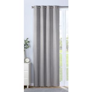 SUN+BLK Nantes Luxury Insulated Total Blackout Grommet Single Curtain Panel, Noise Reducing, Light Blocking, Camel, 52x63