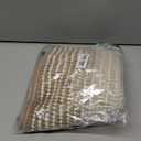 BSICPRO Bath Mat Rug for Bathroom Non Slip 17 x 24 Inches Water Absorbent Chenille Floor Mats Machine Washable (Light Taupe and Cream)