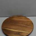 Greatseas Lazy Susan for Table Top Bamboo Lazy Susan Turntable for Cabinet Kitchen Countertop Organizer for Condiment Bathroom Counter Organizer Decor Sink Tray Acacia Wood 13.2 Inch