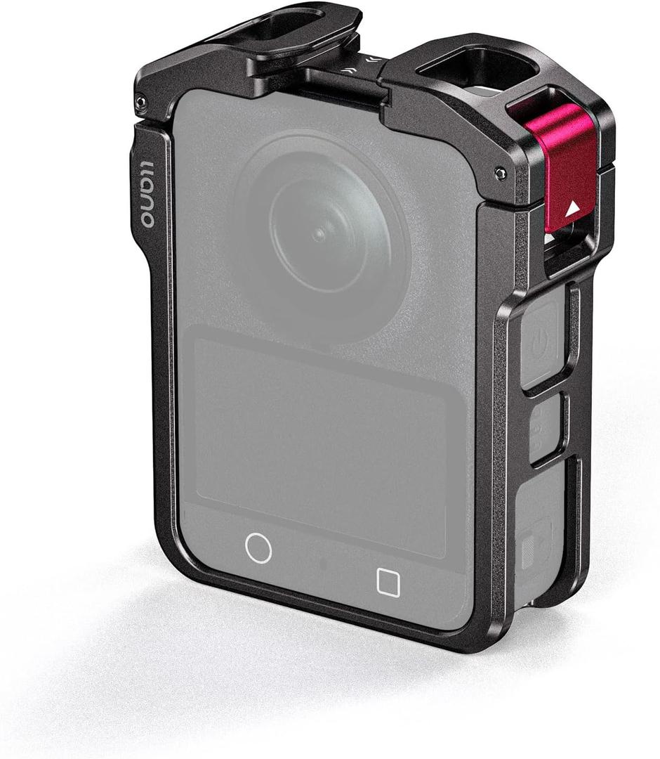 llano Aluminum Camera Cage for DJI Osmo 360  CNC Precision Fit Protective Frame, 45g Lightweight Metal Case Compatible with DJI Mic, Cold Shoe & 1/4"-20 Mounts, Horizontal & Vertical Shooting Support