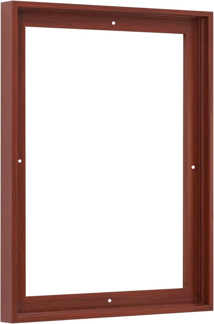 Pixy Canvas Floater Frame 16x20 for 3/4 (0.75) inch Deep Canvas Paintings/Canvas Prints/Wood Canvas Panels/Wall Art/Wall Decor/Home Decor/Artwork (Red Cherry, 16 x 20 inch, Portrait)