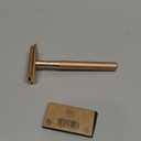 Bambaw Safety Razor for Women with 5 Double Edge Blades, Double Edge Razor, Single Blade Razors for Women and Men, Reusable & Plastic Free  Rose Gold