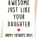 16 x Fathers Day Card, Funny Fathers Day Cards Gifts Decorations for Dad from Daughter, Happy Father's Day Card Gifts Ideas with Envelope, Unique Appreciation Gift for Dad from Daughter