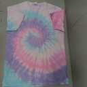 Colortone Slim Fit Short Sleeve V-Neck Tie Dye T-Shirts for Women - Womens Tie Dye Tops for Summer, Size: Medium