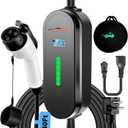 40FT Cable EV Charger Level 1 and Level 2 16 Amp EV Charging Station with NEMA5-15P & 6-20 Plug, Compatible with J1772 Electric Cars for Household Travel Portable Electric Vehicle Charger
