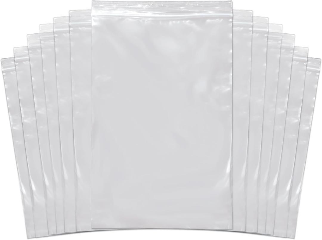 SNL Quality - 200 Bags 6" X 9" 2 MIL - Zipper Lock Reclosable Clear Disposable Plastic Bags, Strong